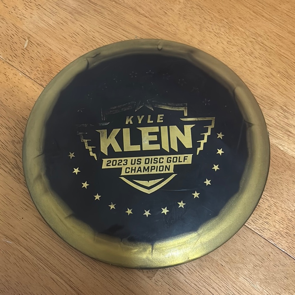 Black and Gold Disc Golf Champion Disc 2023 championship Kyle klein